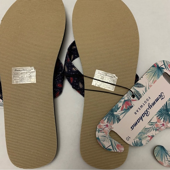 New TOMMY BAHAMA Womens Logo Flip Flops Speedwell Sandals women sz 7, 9, 10 - Picture 4 of 4
